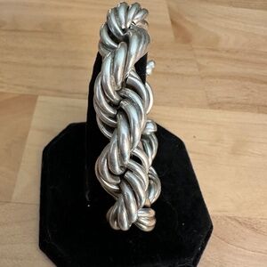 Gorgeous sterling silver braided bracelet
